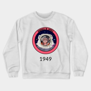 monkey in space Crewneck Sweatshirt